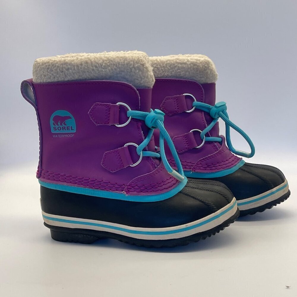 Sorel Yoot Pac Youth Waterproof Leather Winter Snow Boots – Size 12 - Picture 6 of 14